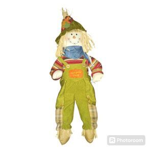 Harvest Time Scarecrow Shelf Sitter Plush Doll